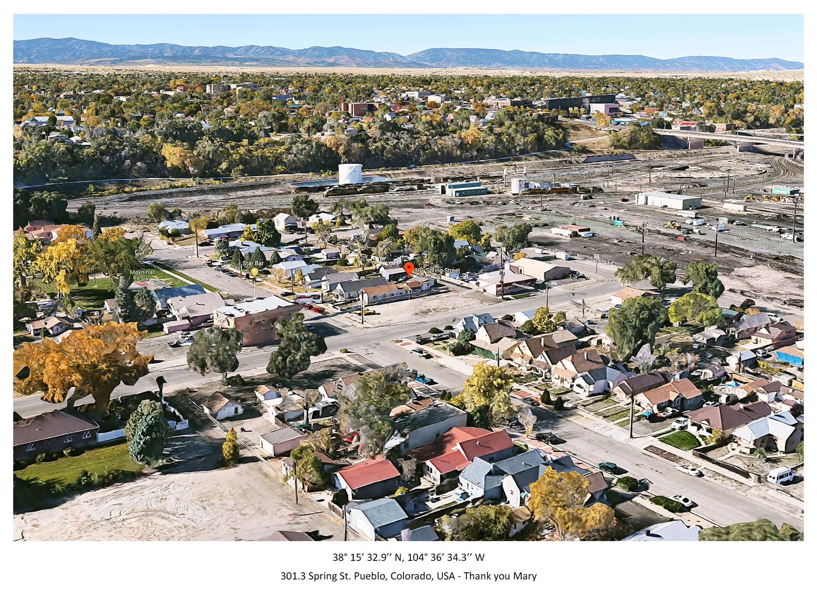 301.3 Spring St. Pueblo, Colorado, USA - Thank you Mary